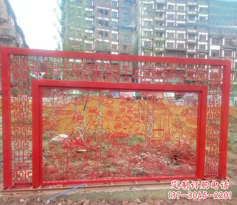 宁波迎春福字剪纸雕塑