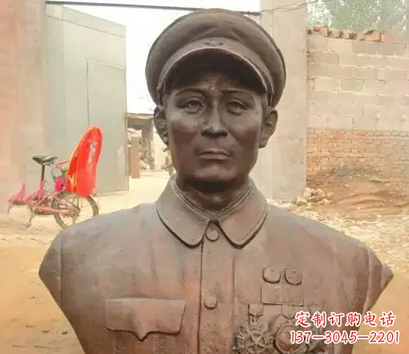 宁波元帅名人胸像铜雕