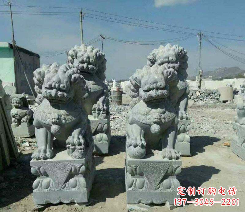 宁波园林仿古狮子景观石雕