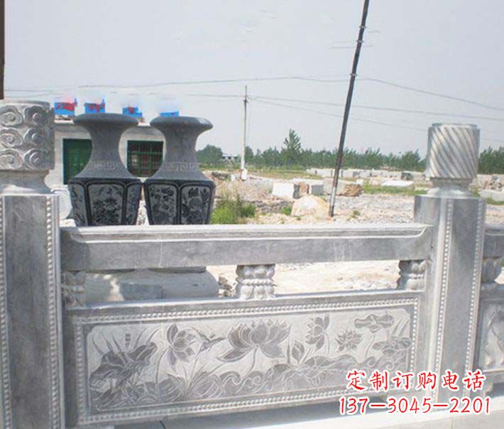 宁波园林仿古石栏板景观石雕 (3)