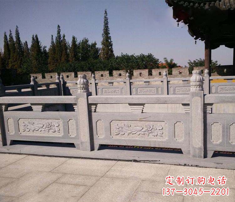 宁波园林仿古石栏板景观石雕 (2)