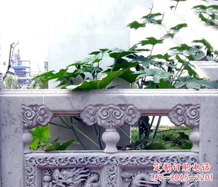 宁波园林仿古石栏板景观石雕 (6)