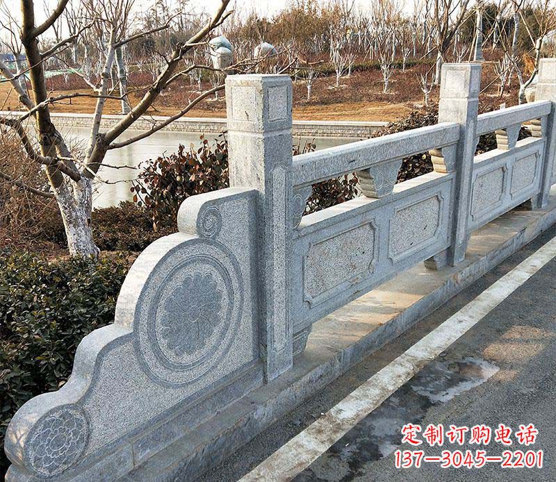 宁波园林仿古石栏板景观石雕_1
