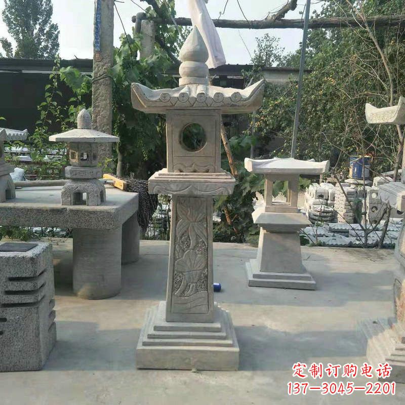 宁波园林仿古做旧中式石灯