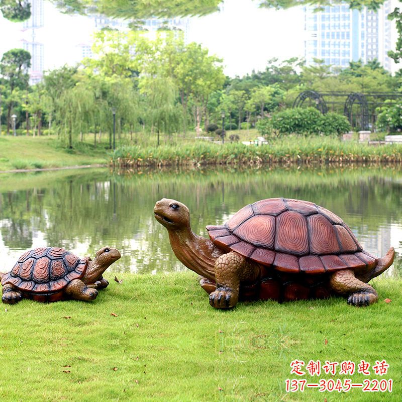 宁波园林仿真乌龟玻璃钢池塘湖泊水景雕塑摆件