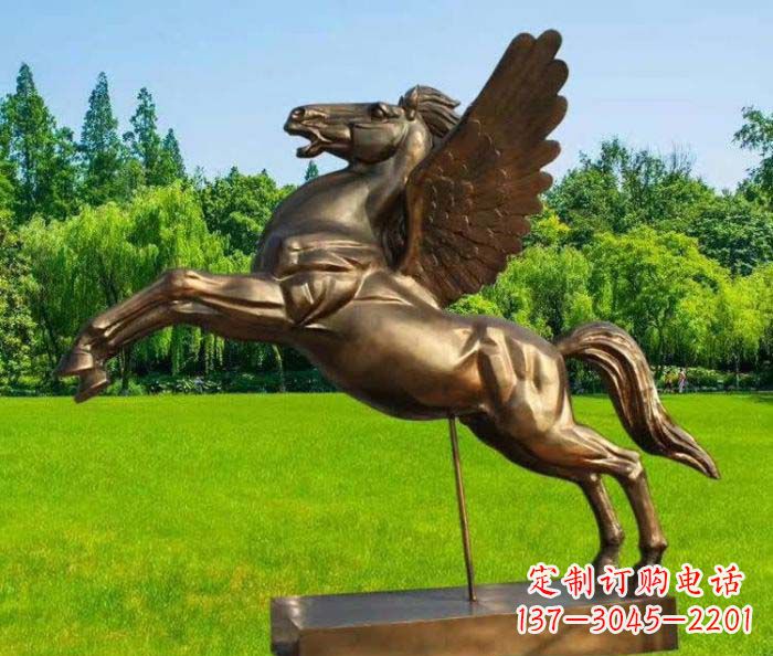 宁波园林飞马铜雕