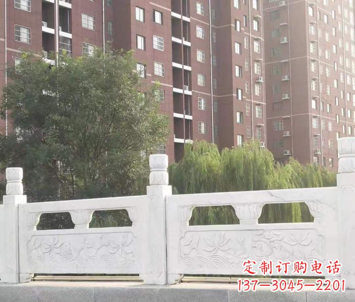宁波园林汉白玉石浮雕栏板 (2)