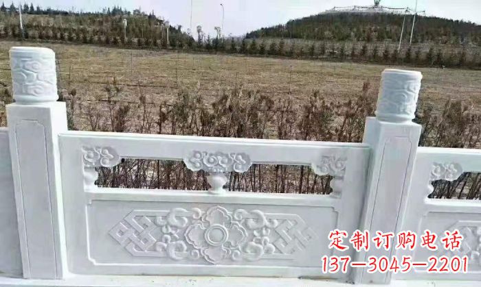 宁波园林汉白玉石浮雕栏板 (4)