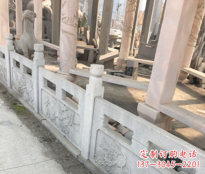 宁波园林景观大理石浮雕栏板石雕