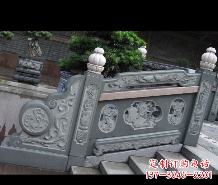 宁波园林景观大理石栏板雕塑 (6)