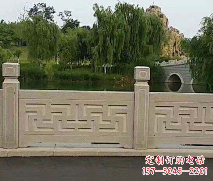 宁波园林景观大理石栏板石雕 (4)