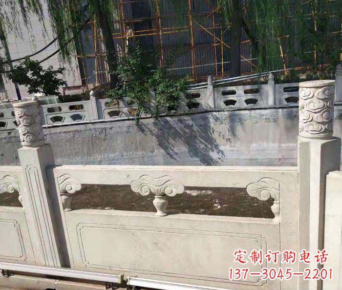 宁波园林景观大理石栏板石雕 (6)