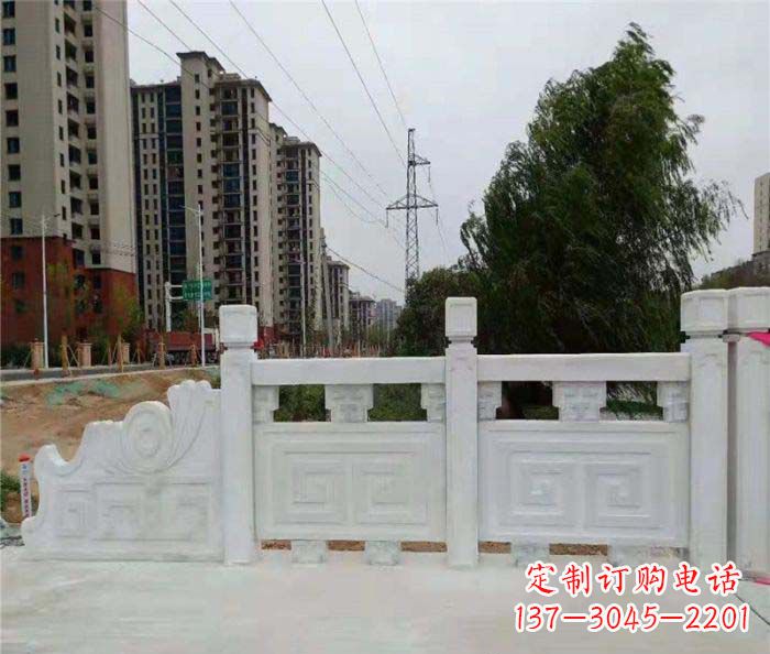 宁波园林景观大理石栏板石雕 (5)
