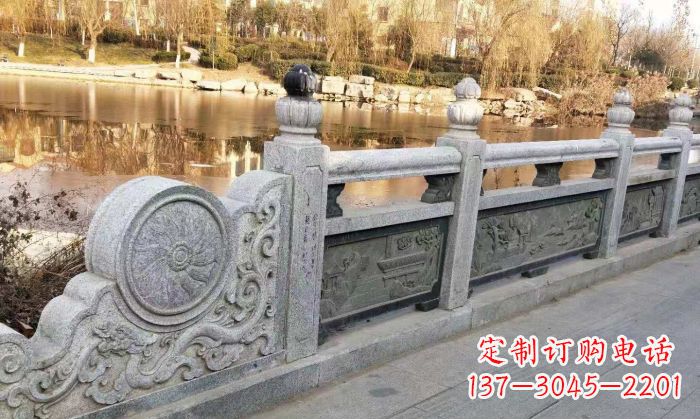 宁波园林景观大理石栏板石雕 (10)