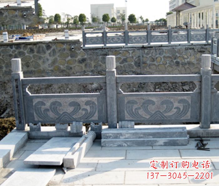 宁波园林景观大理石栏板石雕 (11)