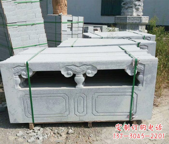 宁波园林景观大理石栏板石雕 (13)