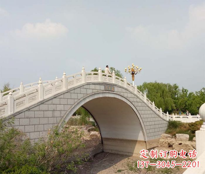 宁波园林景观大理石桥栏板石雕 (6)