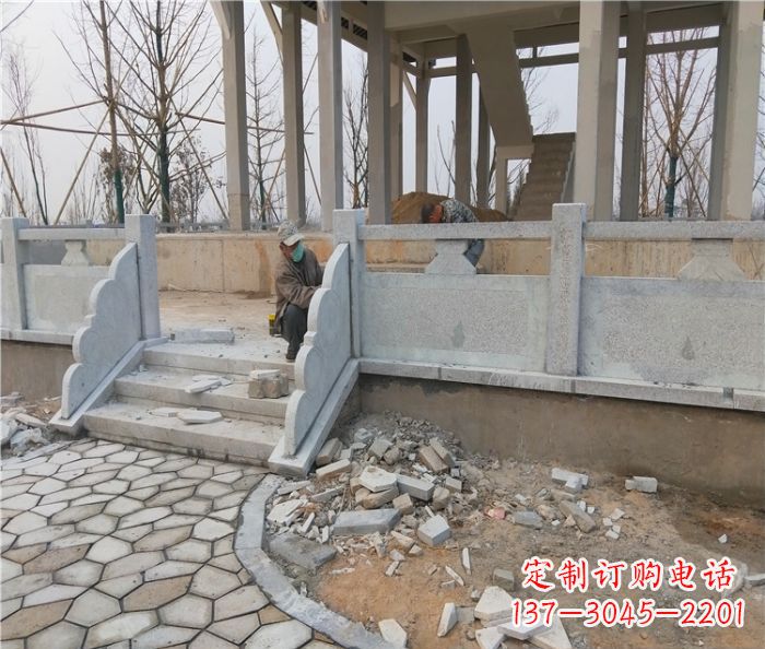 宁波园林景观大理石桥栏板石雕_2 (2)