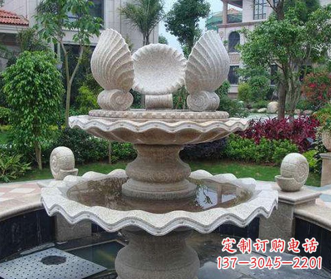 宁波园林景观多层喷泉石雕