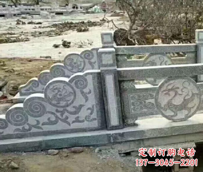 宁波园林景观仿古石雕栏板 (10)
