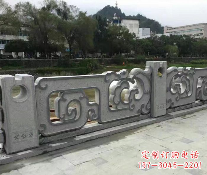 宁波园林景观仿古石雕栏板_1