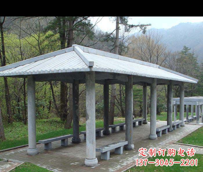 宁波园林景观仿古石雕长廊