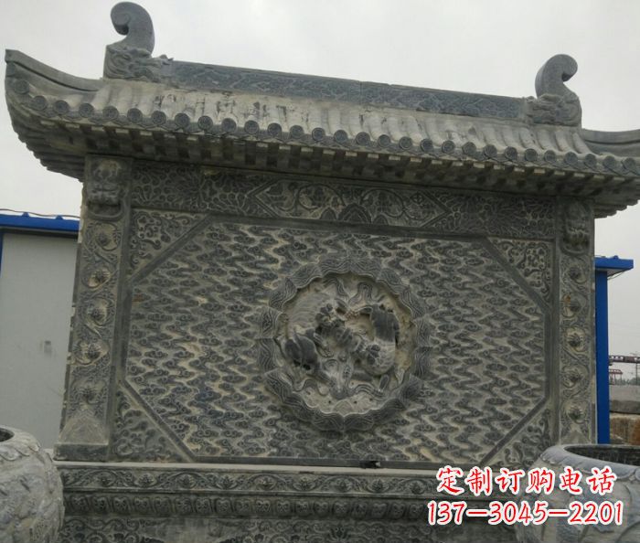 宁波园林景观仿古石雕影壁