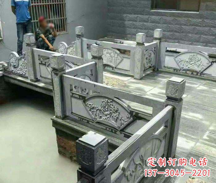 宁波园林景观仿古石浮雕栏板 (4)