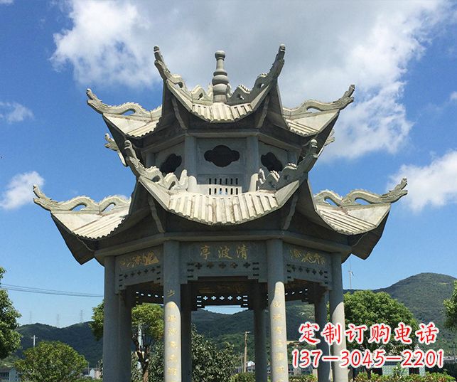 宁波园林凉亭景观石雕