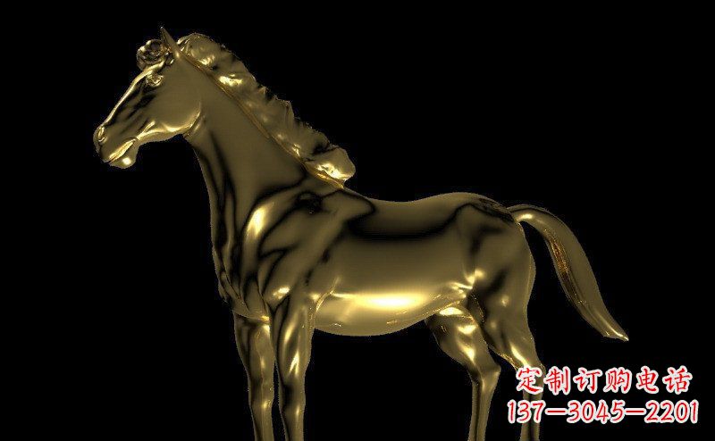 宁波园林马动物景观铜雕