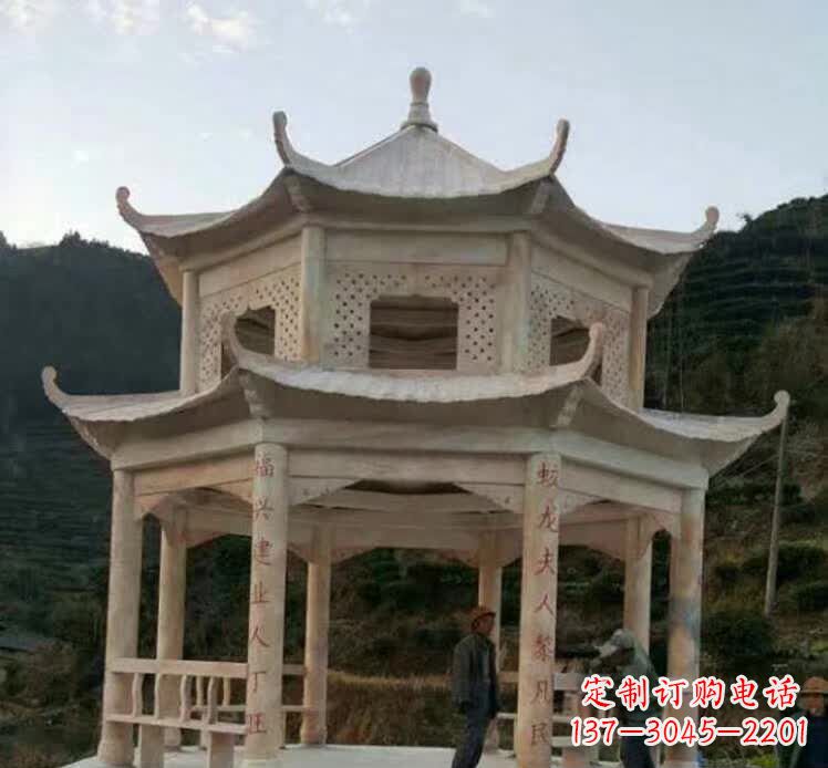 宁波园林石雕凉亭