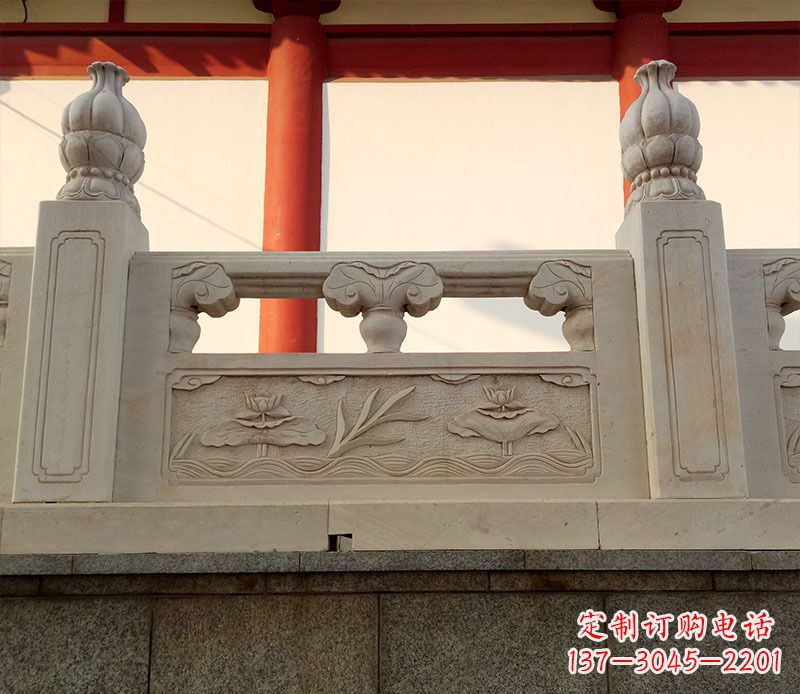 宁波园林石浮雕栏板景观石雕 (2)