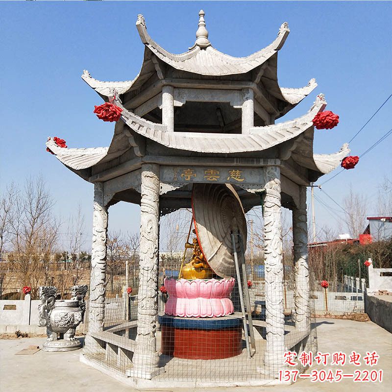 宁波园林亭子双层凉亭