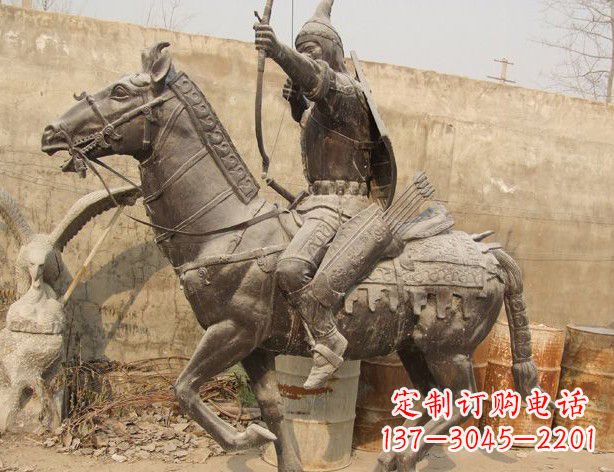 宁波战马与射箭的士兵