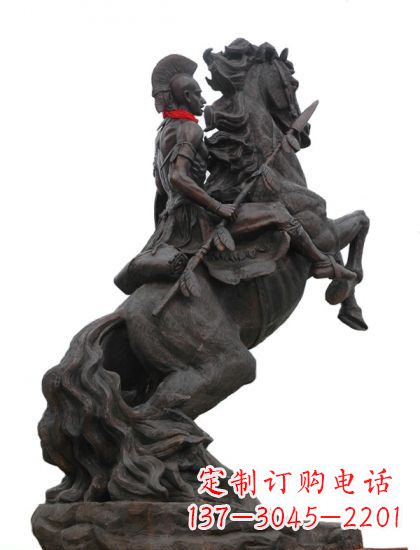 宁波战士与马 铸铜雕塑