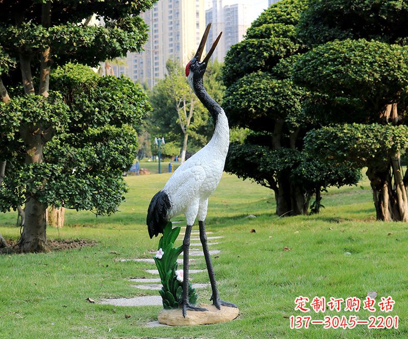 宁波站立仙鹤雕塑