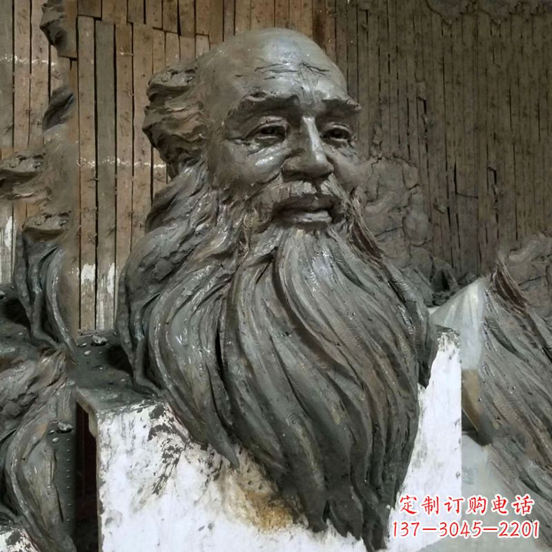 宁波张大千头像雕塑泥稿