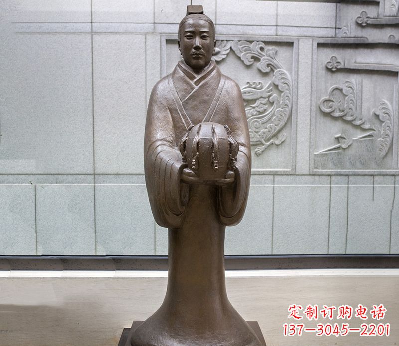 宁波张衡科学家 人物铜雕