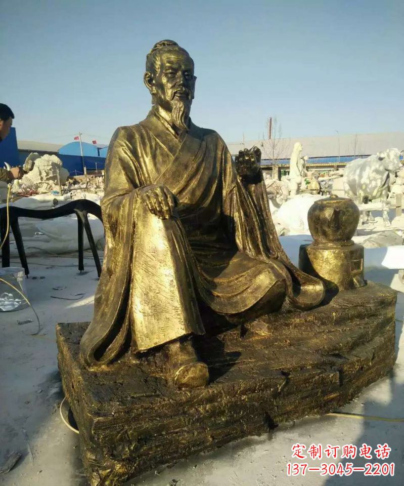 宁波张仲景人物铜雕