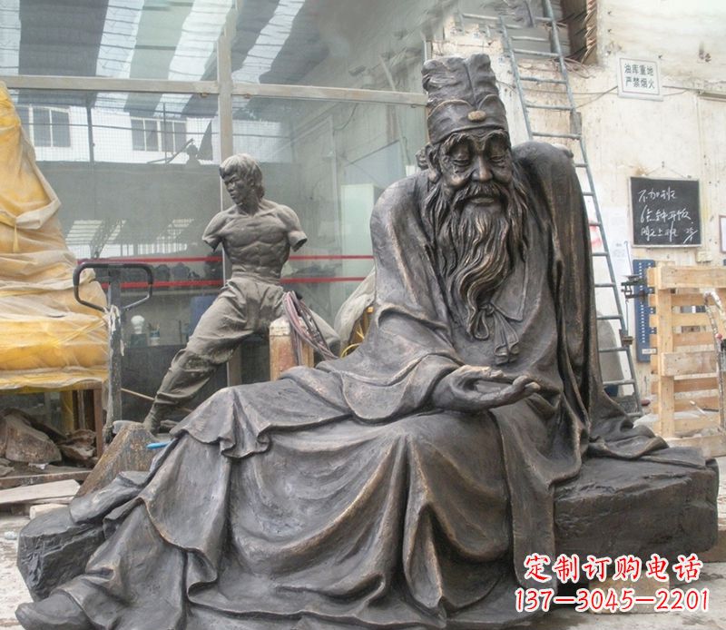 宁波张仲景铜雕