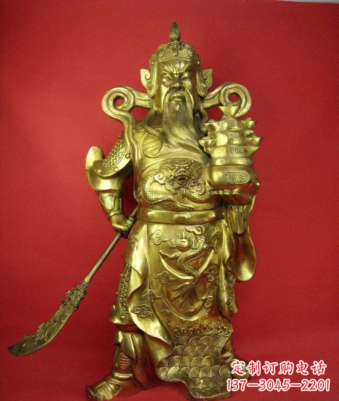 宁波招财关公铜雕