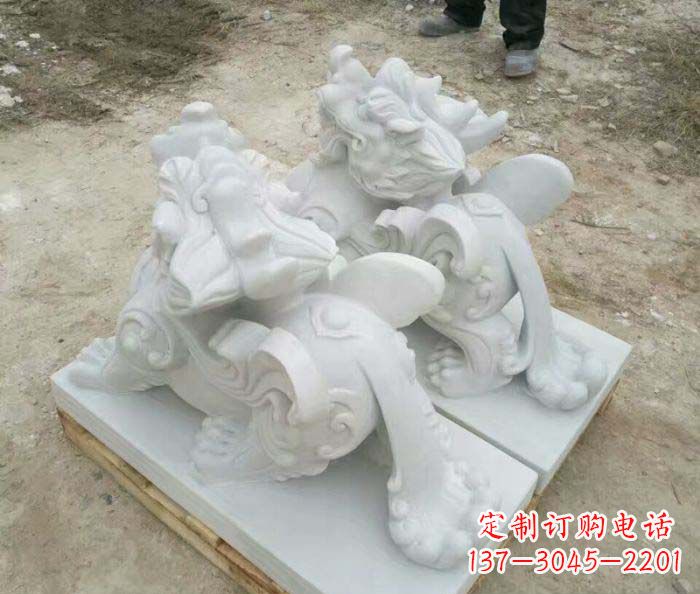 宁波招财进宝立式貔貅门口石雕