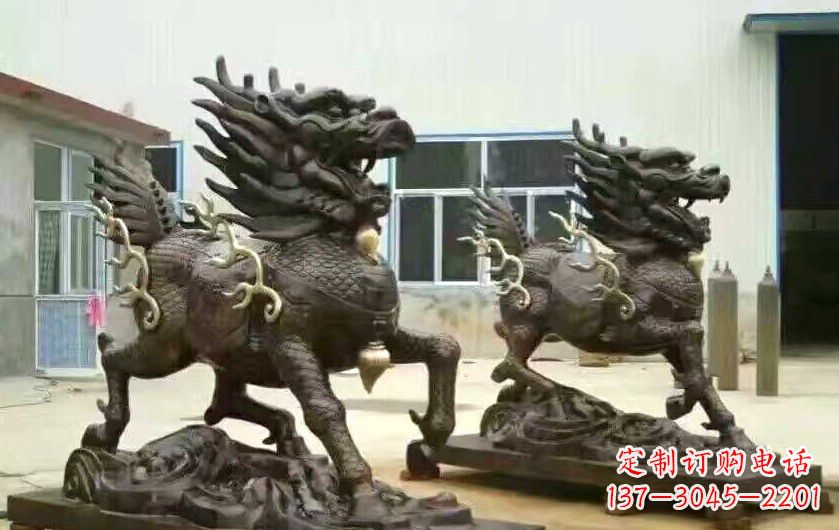 宁波招财进宝铜麒麟