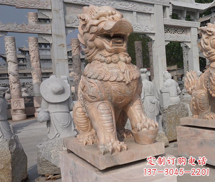 宁波招财瑞兽麒麟石雕 (3)