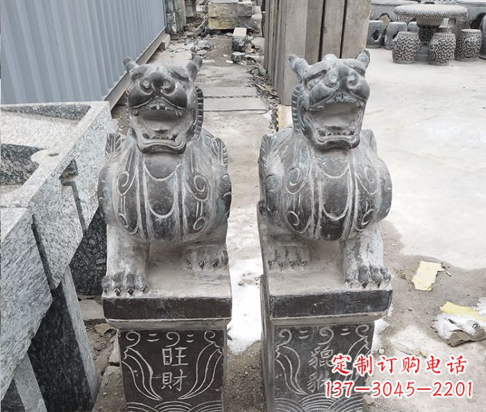 宁波招财神兽貔貅石雕 (2)