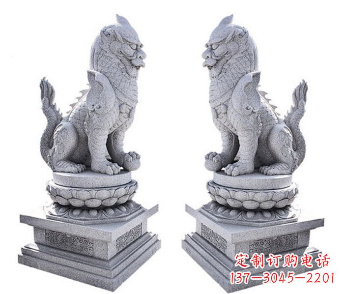 宁波招财神兽麒麟石雕