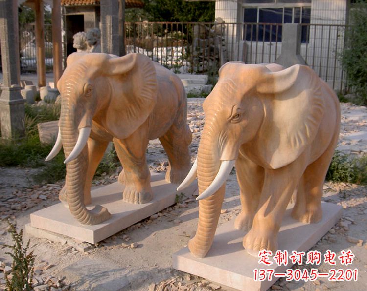 宁波招财石雕大象