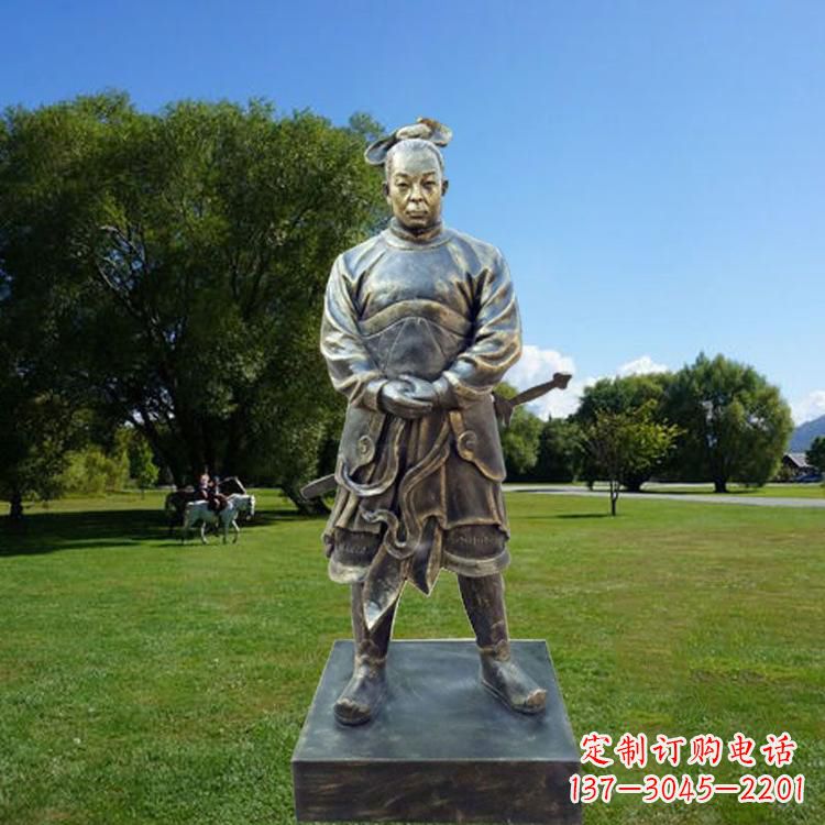 宁波中国汉初三杰之韩信仿铜雕像