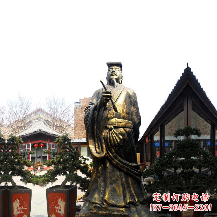 宁波中国历史文化名人书圣王羲之雕塑