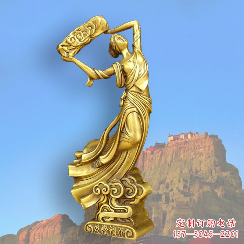 宁波中国上古传说“女娲补天”铸铜雕塑